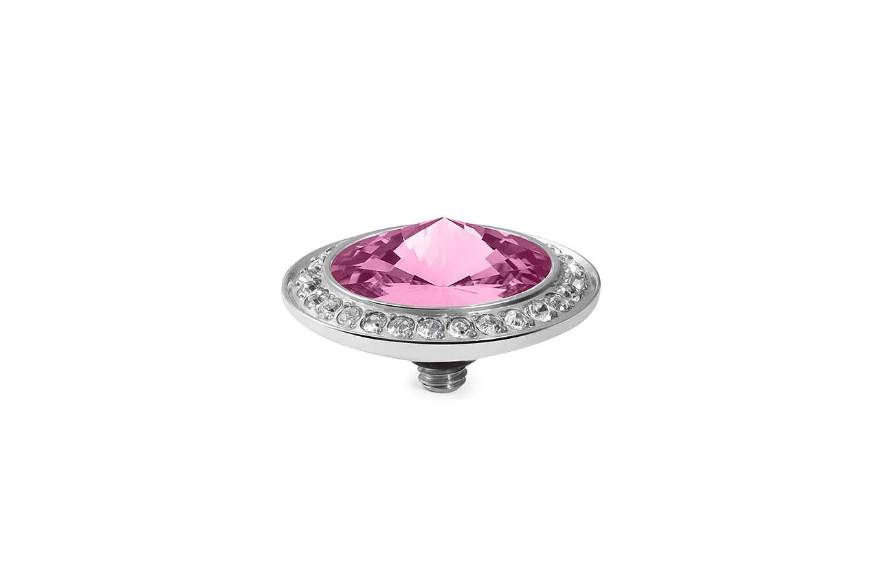 Tondo Deluxe  Rose 16mm Crystal Bordered