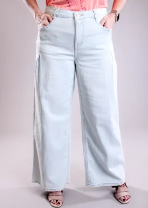 Tribal Sportswear Audrey Pleated Wide Leg Jean
