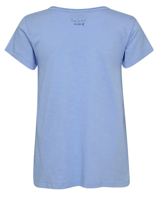 Tulli V Basic Tee Hydrangea