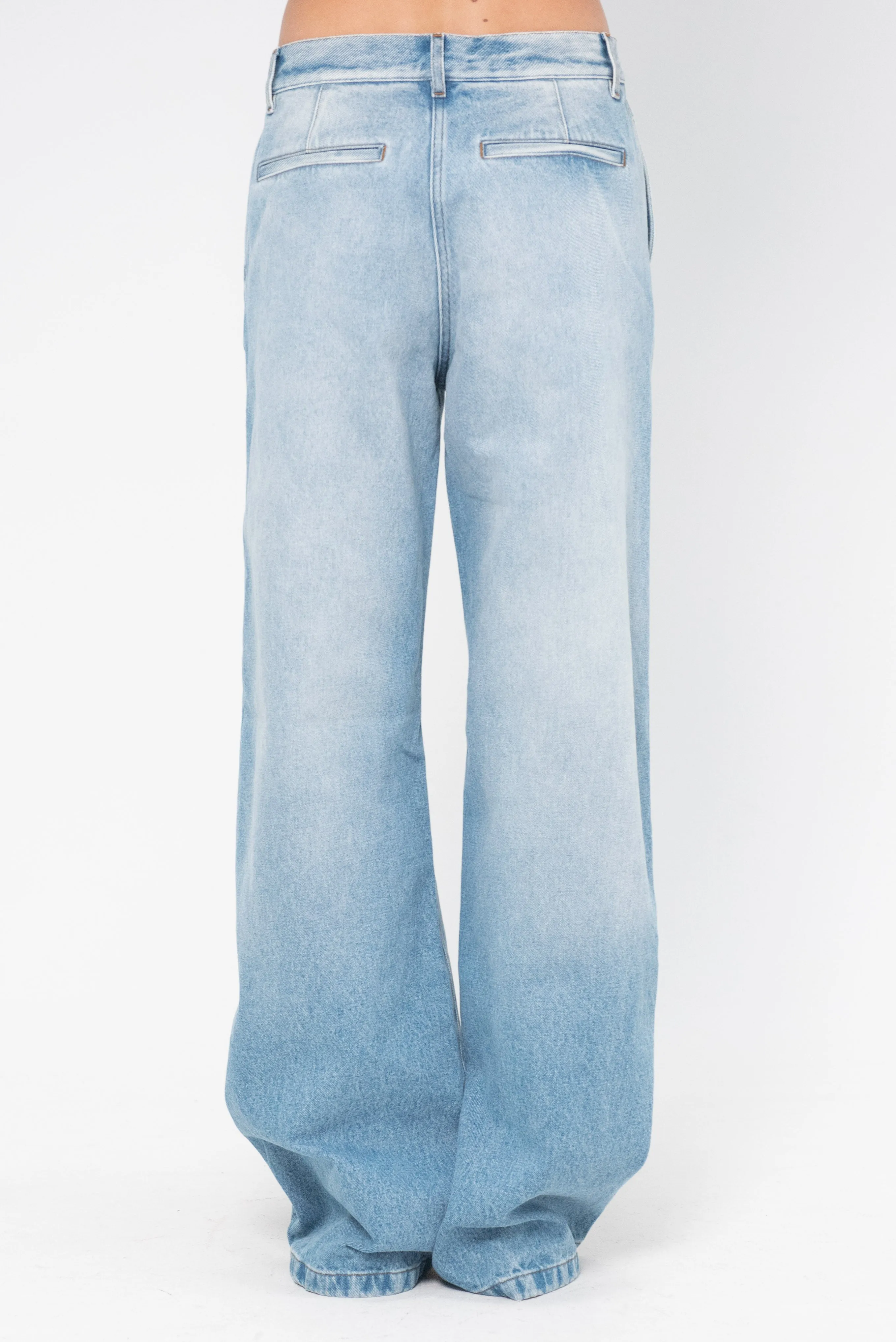 Wide Leg Denim, Light Blue