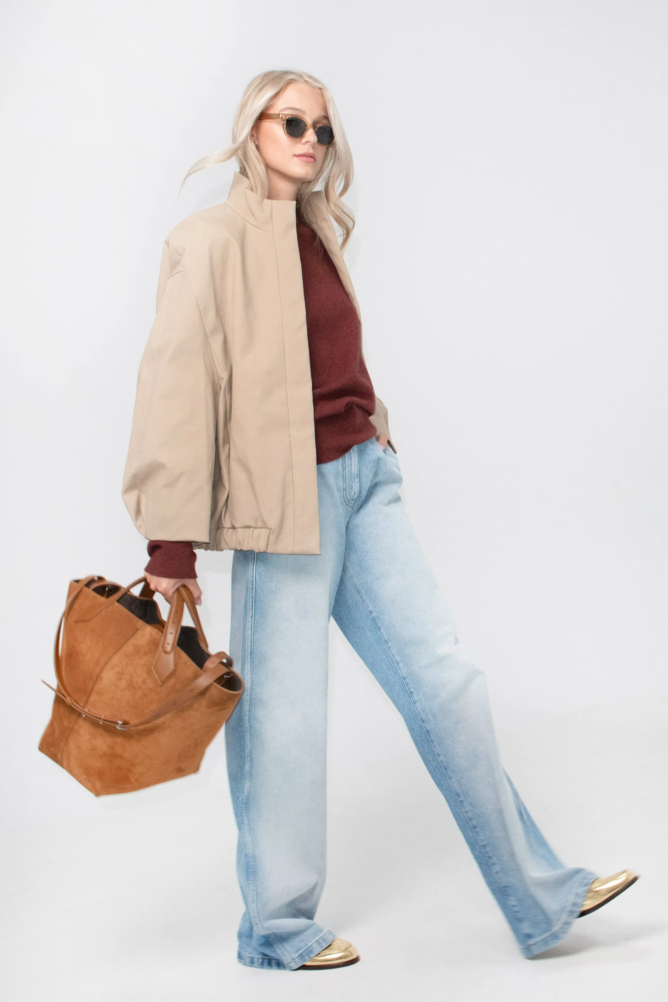 Wide Leg Denim, Light Blue