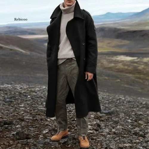 Winter Long Trench Warm Coat