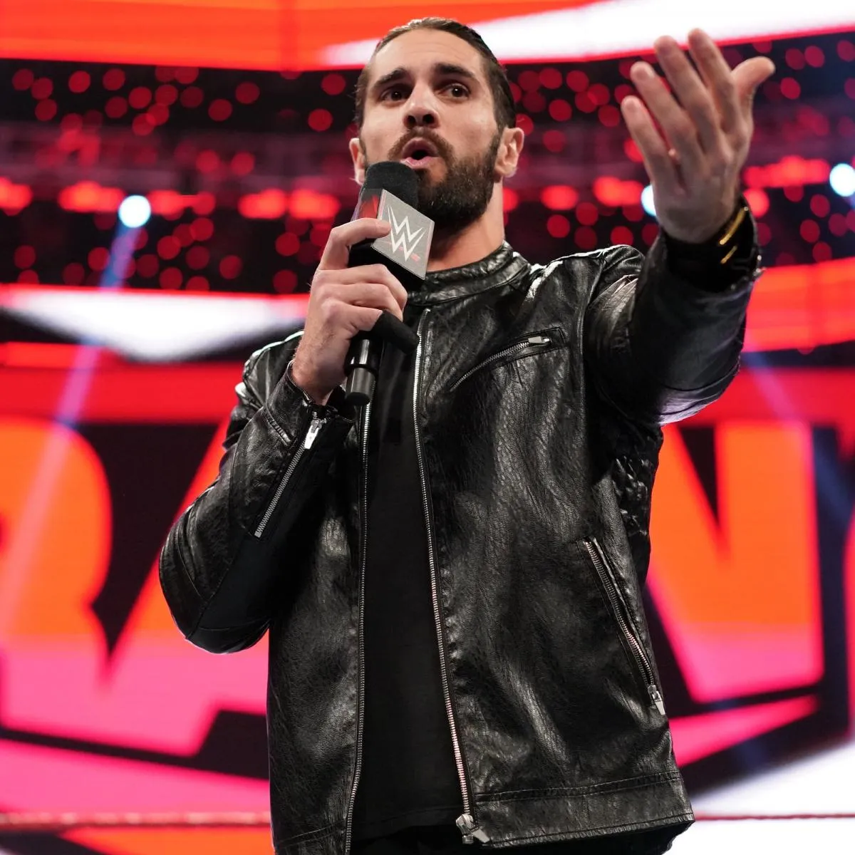 WWE Seth Rollins Black Stylish Leather Jacket by TJS